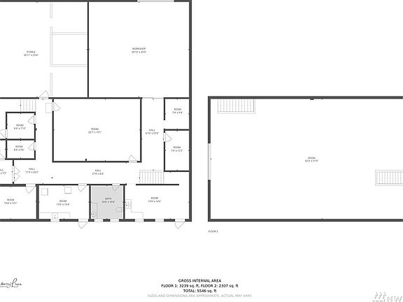 Barn Floorplan, what will you do with 5,500 square feet of usable space?
