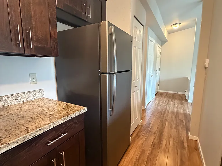 view from the kitchen to entrance