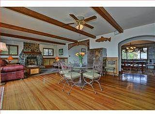 open hard wood family room 