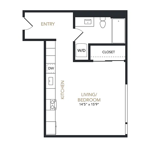 Floor plan Studio A