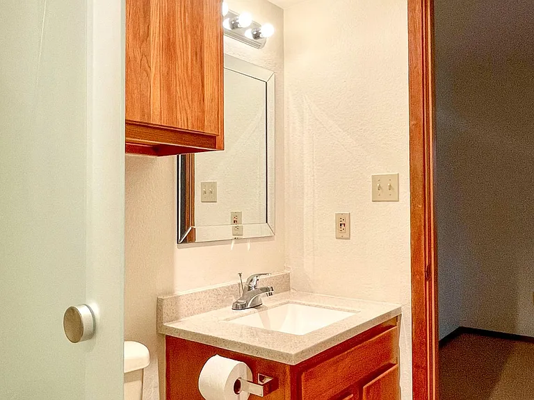 Clean, functional bathroom