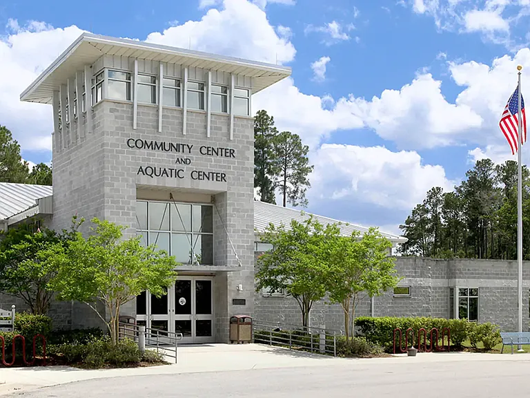 Normandy Aquatic center 10 min drive from community.