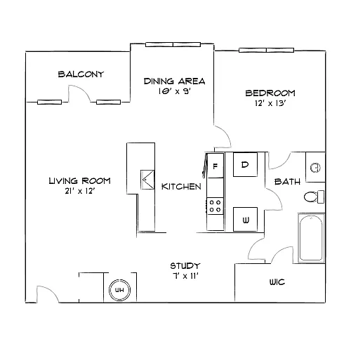 Floor plan Design 1D10