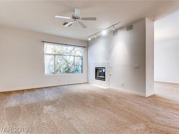 Living room with fireplace