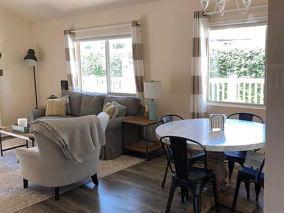 Living room to dining room transition.