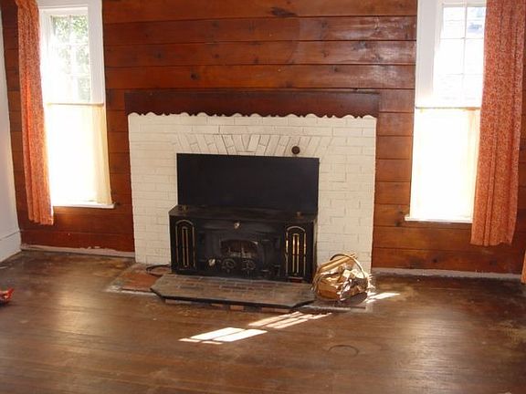 wood burning fireplace