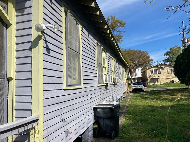 Driveway and side yard