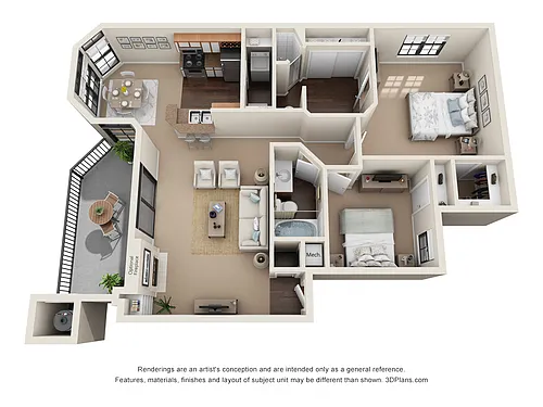 Floor plan Comal
