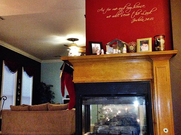 double-sided fireplace