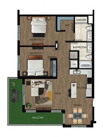 Floor plan B2 - EDGE Collection