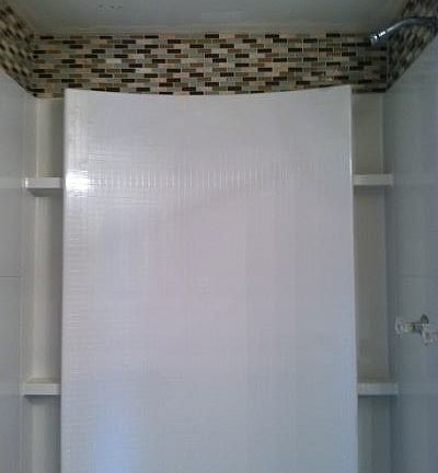 new shower in maser bathroom