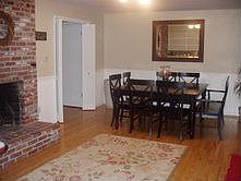 Dining room w/2nd fireplace
