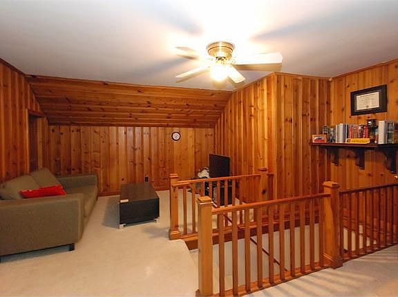 Cozy knotty pine den 