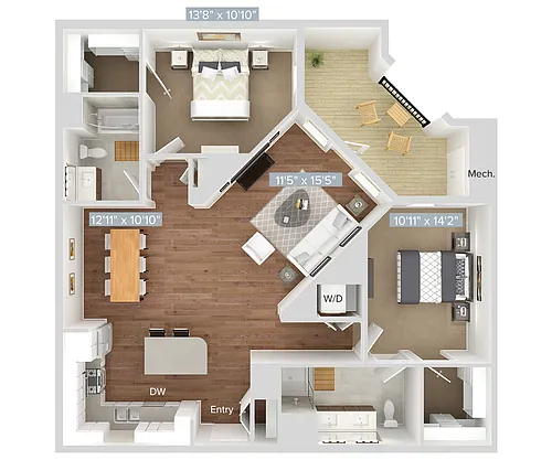 Floor plan B8-513