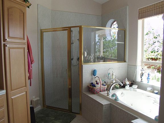      Master bath is handicapped friendly