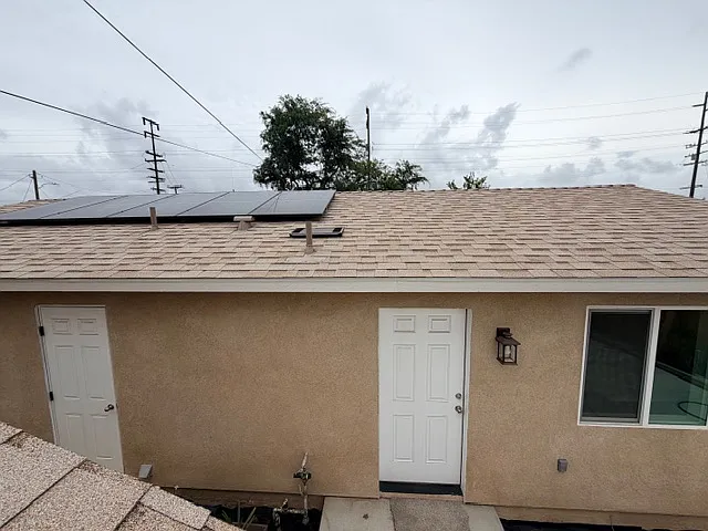 SOLAR PANELS installed and activated for use, which will help ease electricity cost.