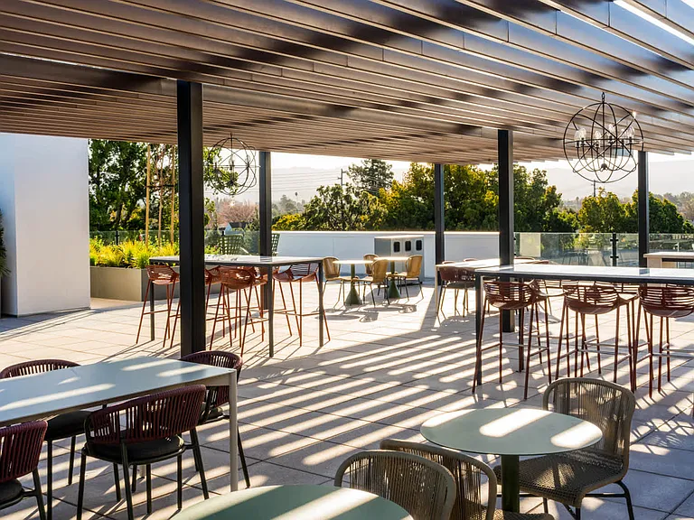 Rooftop Lounge and Grilling Area