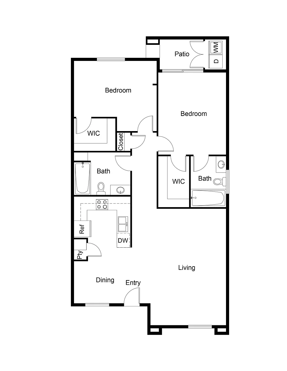Floor plan B 60