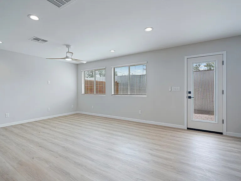 Great Room with Door to Rear Yard