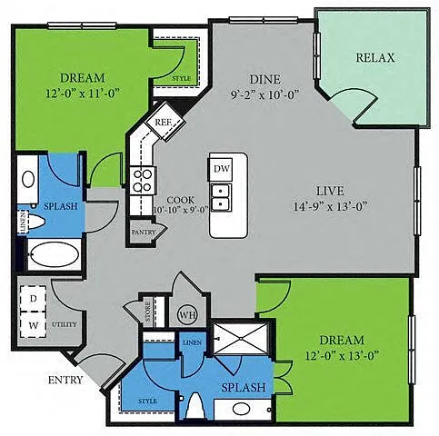 Floor plan B3.P8