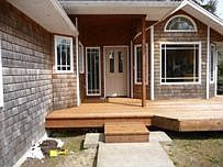 Covered Front Entry with Beautiful Cedar Accents