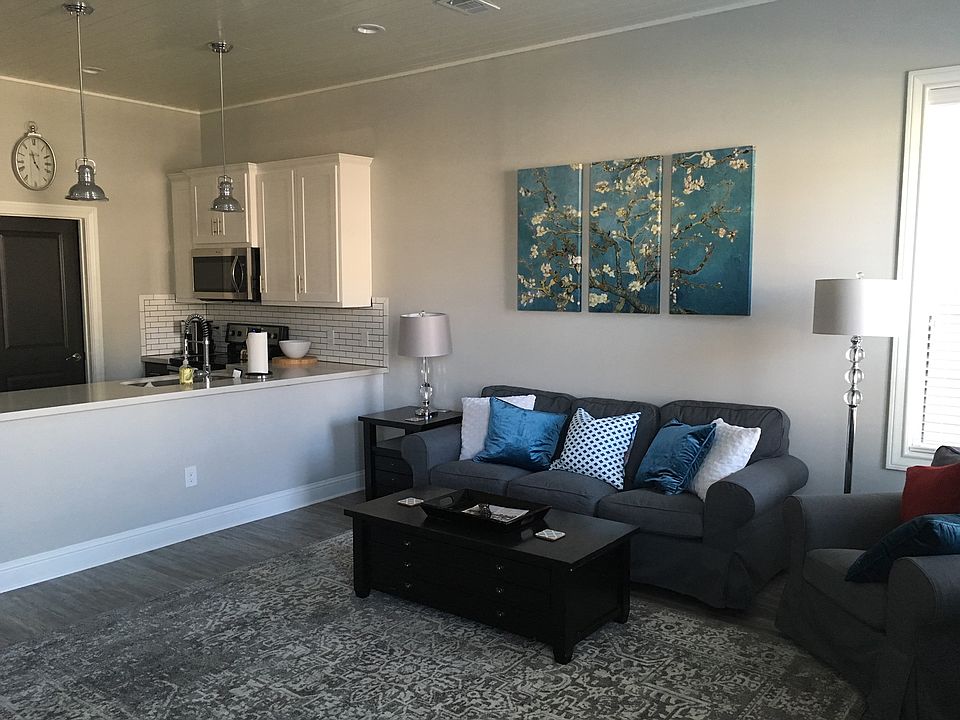 kitchen & living room