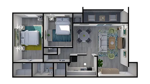 Floor plan 2 Bedroom