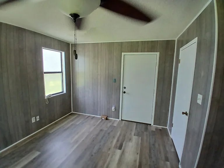 Master Bedroom with back porch access and closet
