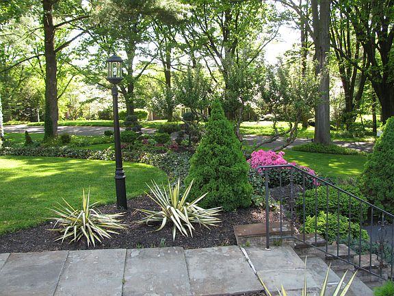 View from front across st