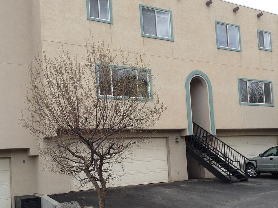 building entrance and garage