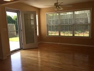 sunroom to the backyard