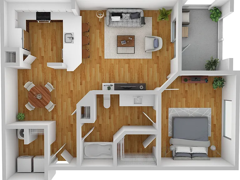 1 Bedroom | 1 Bath | 779 SF 1 Bedroom | 1 Bath | 779 SF