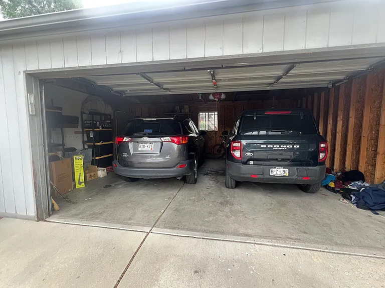 Two car garage with extra space