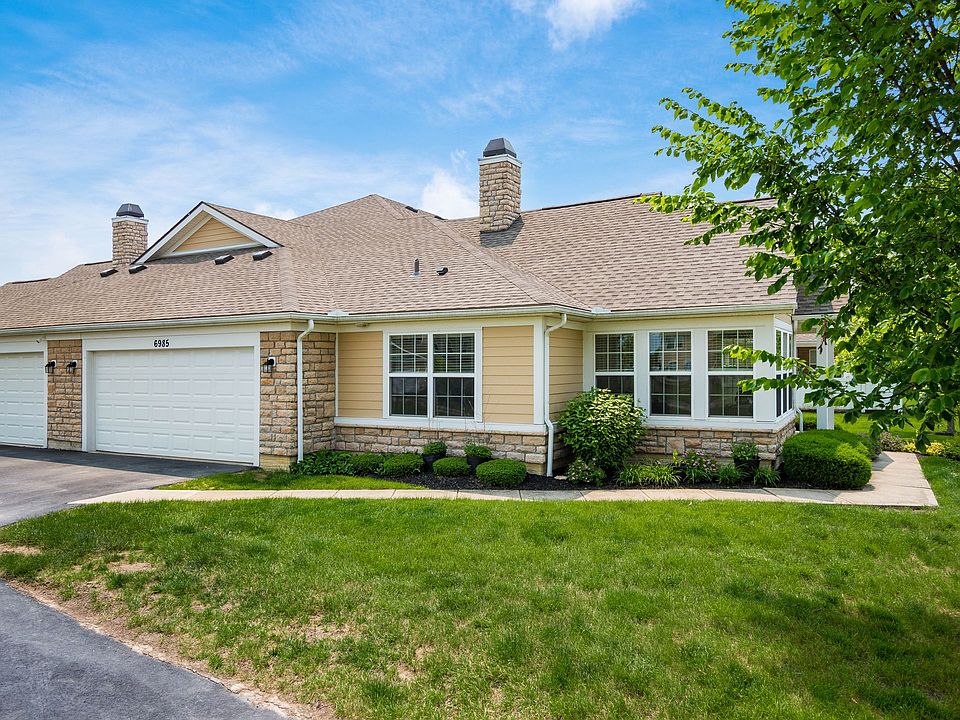 Exterior view, 2-car garage
