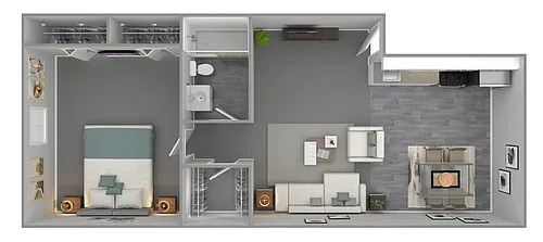 Floor plan 1 Bedroom