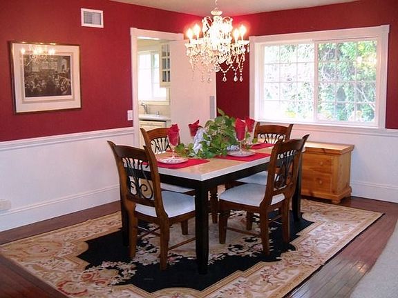 Dining Room with Crystal Chandelier