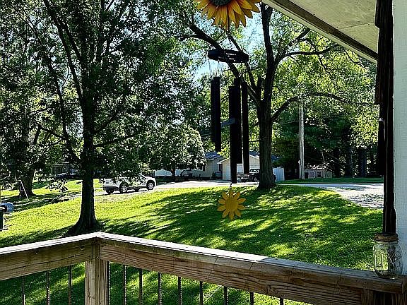 Side yard view from deck 