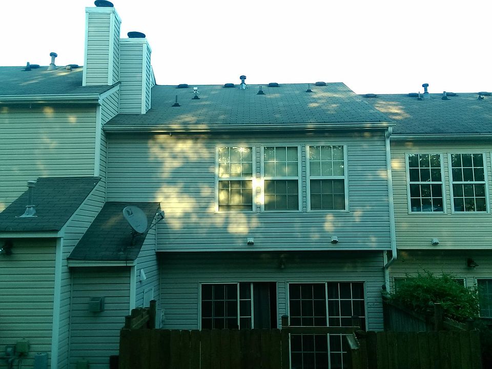 Back off town house. 
