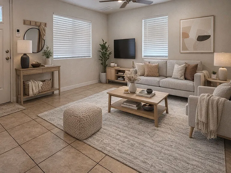 Virtually Staged Living Room