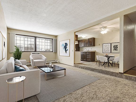 Georgetown on the River Apartments, Fridley, MN, 55432 ; Furnished Livingroom