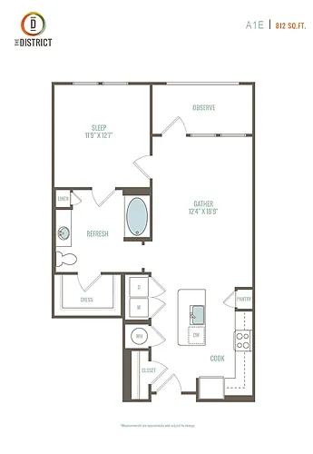Floor plan A1E