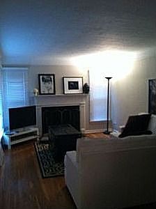 Woodburning fireplace