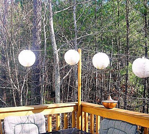Very private back deck