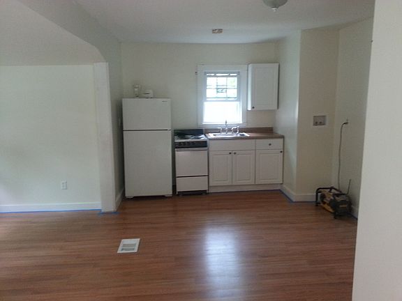 kitchen and living area