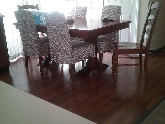 Open floor plan. Wood floors in Kitchen and dining areas
