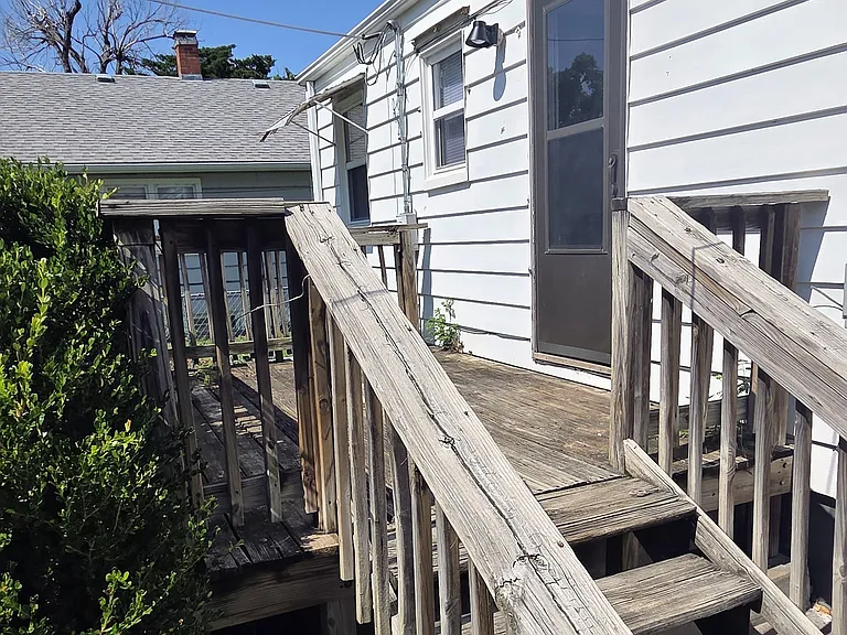 large deck from back of house