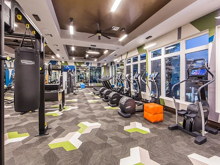 Our 24-hour fitness center features Fitness On Demand workout equipment and free weights.