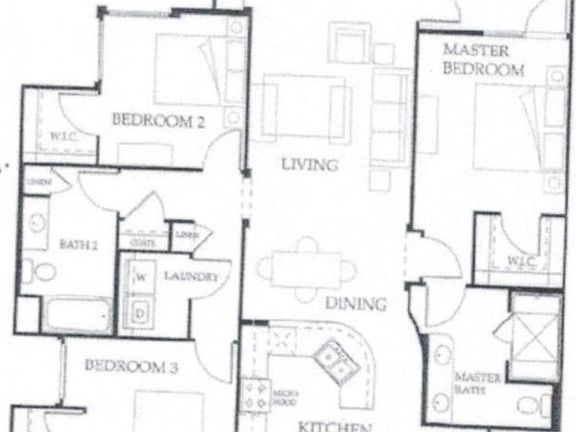 Floor Plan of Apt 246