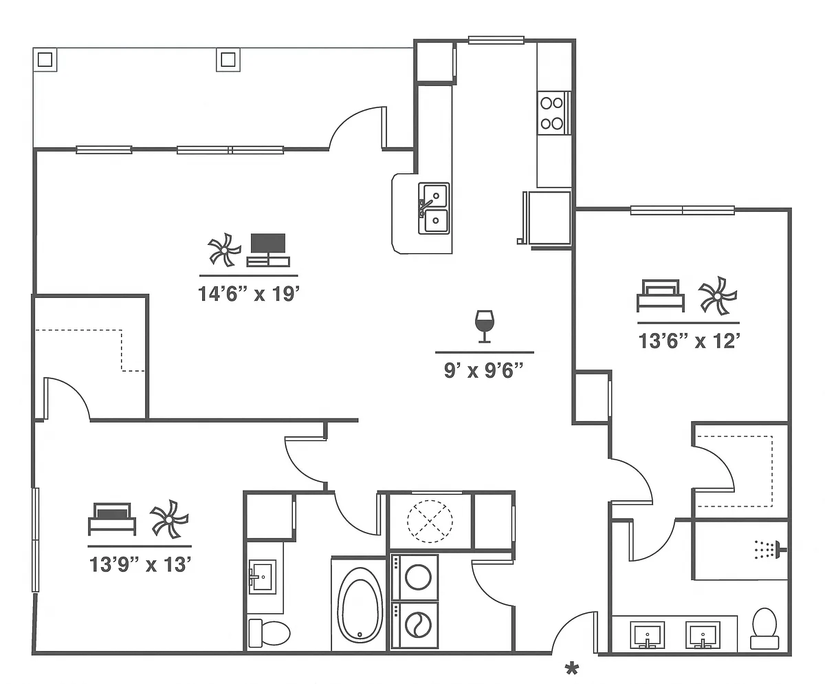Floor plan B7