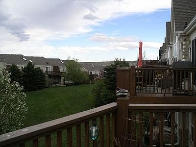 2nd floor deck off the Dining room looks out to the courtyard